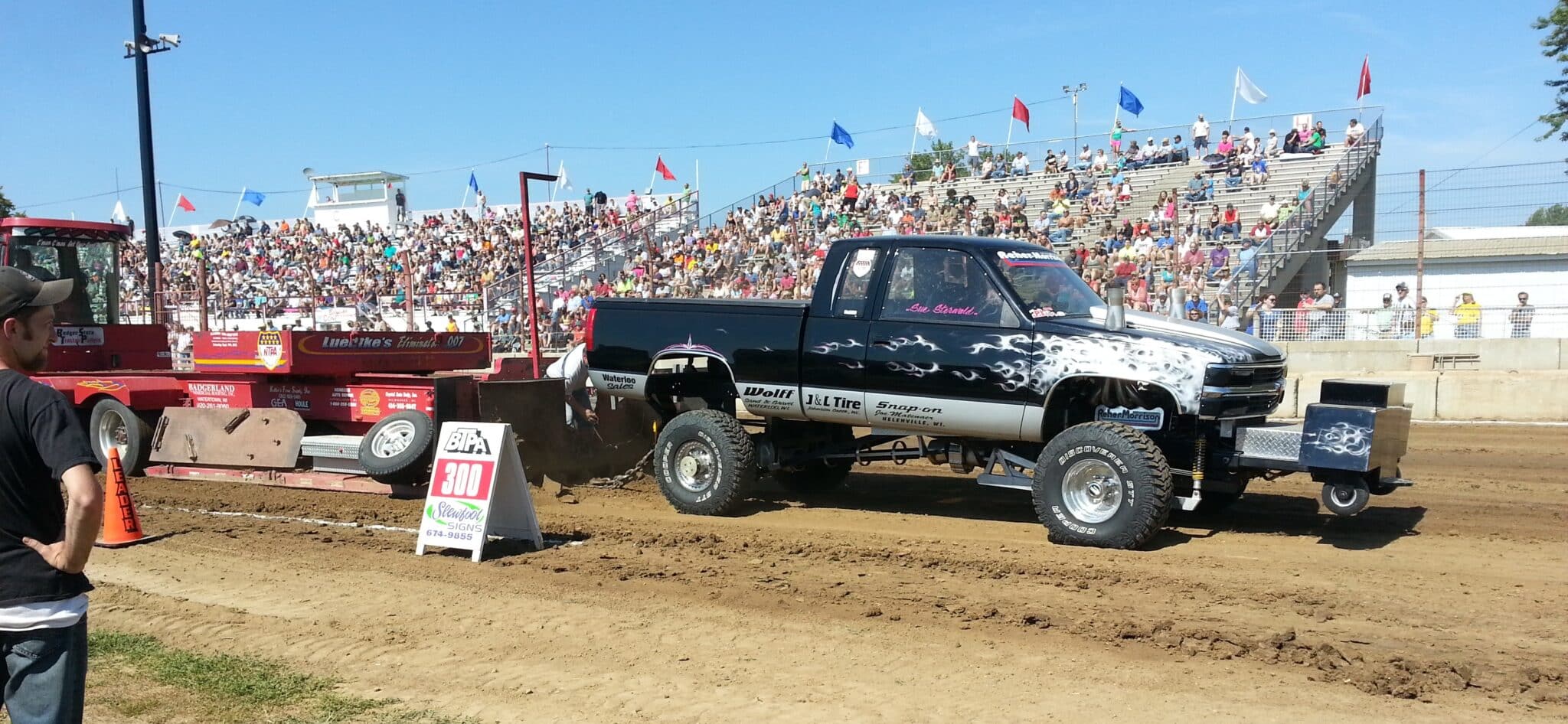 4WD Truck Pull at the Dodge County Fair