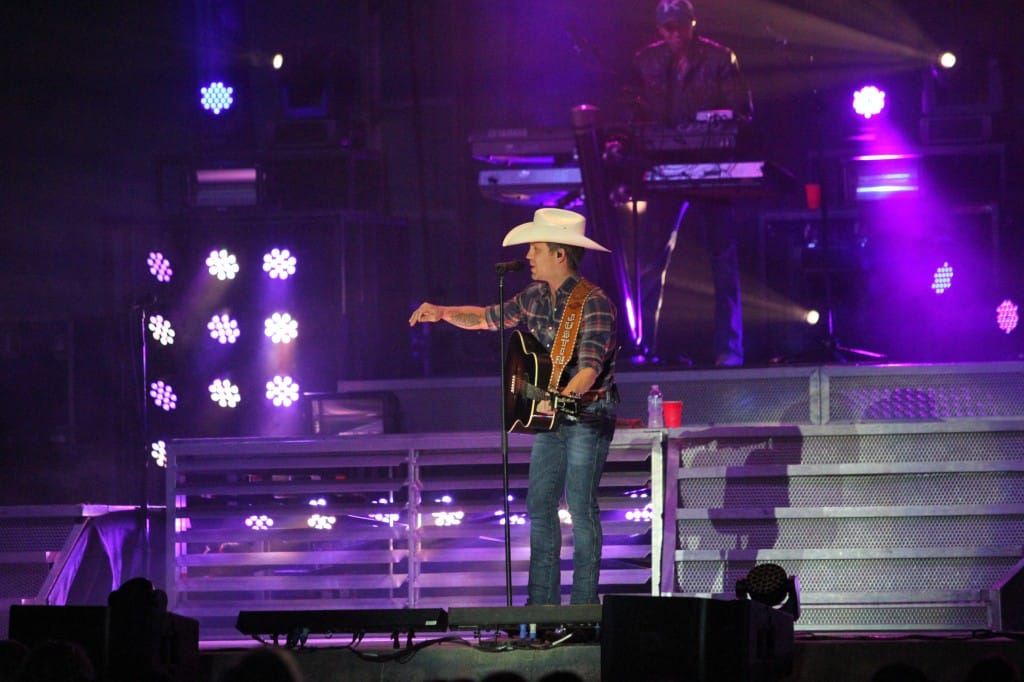 Justin Moore performed on Wednesday, August 14, 2013 at the Dodge County Fair