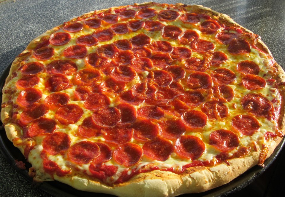 Pepperoni Pizza #FairFood sold by several vendors at the Dodge County Fair