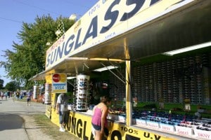 Sunglasses Product Sales Booth