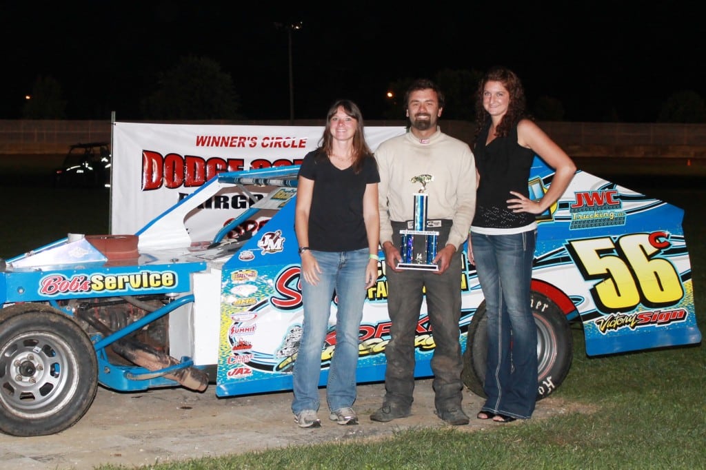 Jason Czarapata claimed the Modified Feature Win during the first ever DCSA promoted local #DirtTrack Racing on the Horsepower Half Mile at the Dodge County Fairgrounds Speedway on Sunday Night, September 7th, 2014.