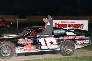Roger Lee claimed the Grand National Feature Win at the first ever DCSA promoted local #DirtTrack Racing on the Horsepower Half Mile at the Dodge County Fairgrounds Speedway on Sunday Night, September 7th, 2014.