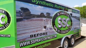 Schweitzer Spray Coatings Job Trailer at the Fairgrounds