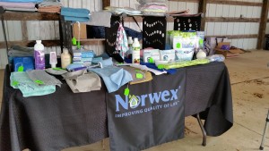 Norwex Product Booth at the Flea Market