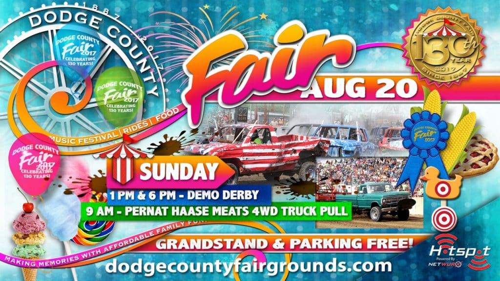 2017 Dodge County Fair Sunday August 20