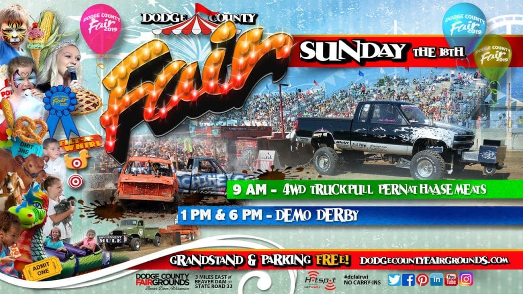 2019-08-18 Sunday Dodge County Fair Promo