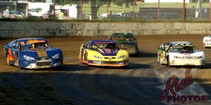 DCSA Grand Nationals three wide racing at the Fairgrounds