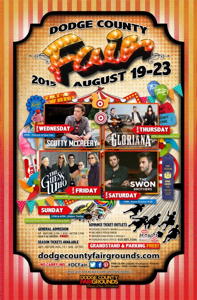 2015 Dodge County Fair Advertising Poster