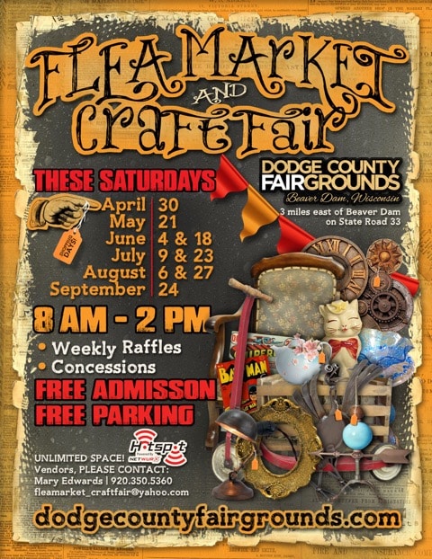 Dodge County Flea Market Craft Fair Advertisement 2016