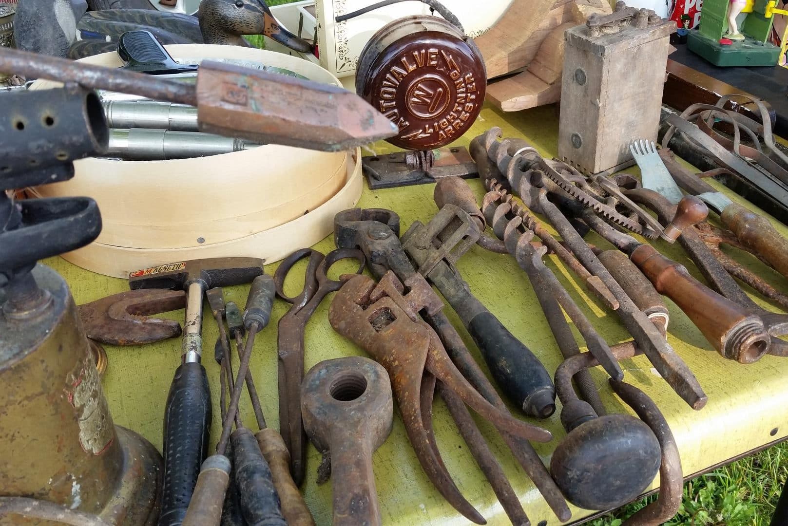 Wisconsin Flea Market Rusty Antique Tools